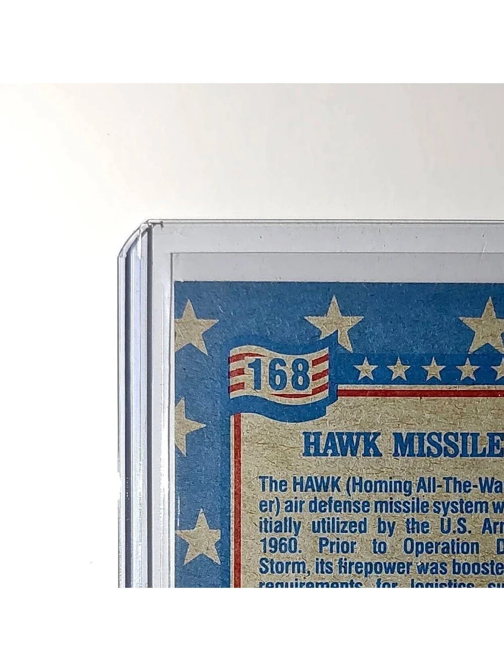 HAWK Missile 1991 Topps Desert Storm #168 Card
